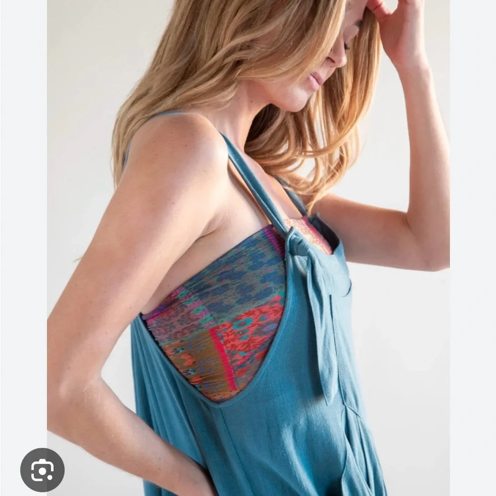 Women's Blue Jumpsuit - Picture 3 of 8